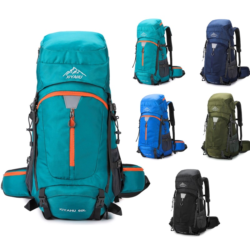 Rain Cover Backpack - Plecak turystyczny 60L dla mężczyzn, duża