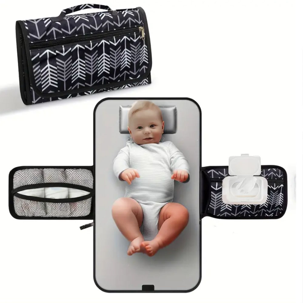 Backpack Diaper Bag - Przenośna mata do przewijania do torby